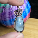 Montana Moss Agate in Copper Pendant