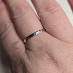 Hammered Sterling Silver Comfort Band Ring