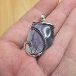 Purple Tiffany Stone Pendant Sterling Silver