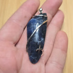 Royal Blue Sodalite Pendant in Sterling Silver