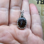 Dazzling Lightning Boulder Opal Pendant in Sterling Silver