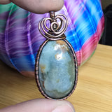 Graveyard Point Agate in Copper Pendant