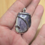 Purple Tiffany Stone Pendant Sterling Silver