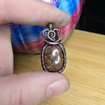 Dainty Maury Mountain Moss Agate in Copper Pendant