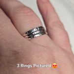 Hammered Sterling Silver Comfort Band Ring