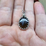 Dazzling Lightning Boulder Opal Pendant in Sterling Silver