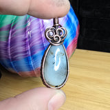 Montana Moss Agate in Copper Pendant