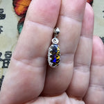 Crazy Tiger Stripe Boulder Opal Pendant in Sterling Silver