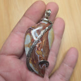 Gemfield Wonderstone Jasper Abstract Pendant in Sterling Silver