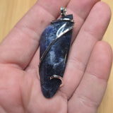 Royal Blue Sodalite Pendant in Sterling Silver