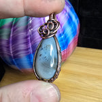 Montana Moss Agate in Copper Pendant