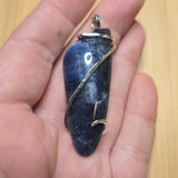 Royal Blue Sodalite Pendant in Sterling Silver