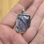 Purple Tiffany Stone Pendant Sterling Silver