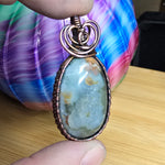 Graveyard Point Agate in Copper Pendant