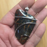 Rare Oregon Morrisonite Jasper Statement Pendant Sterling Silver