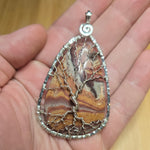 Wonderstone Picture Jasper Tree of Life Pendant Necklace in Sterling Silver