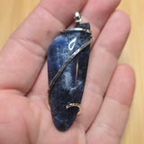 Royal Blue Sodalite Pendant in Sterling Silver