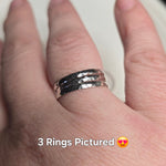 Hammered Sterling Silver Comfort Band Ring