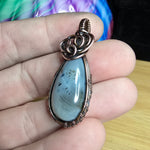 Montana Moss Agate in Copper Pendant