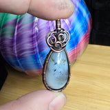 Montana Moss Agate in Copper Pendant