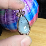 Montana Moss Agate in Copper Pendant