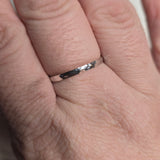 Hammered Sterling Silver Comfort Band Ring