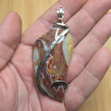 Gemfield Wonderstone Jasper Abstract Pendant in Sterling Silver