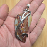 Gemfield Wonderstone Jasper Abstract Pendant in Sterling Silver