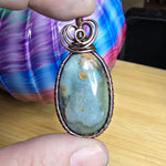 Graveyard Point Agate in Copper Pendant