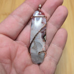 Parallax Agate Pendant in Sterling Silver