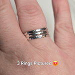 Hammered Sterling Silver Comfort Band Ring