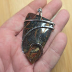 Rare Oregon Morrisonite Jasper Statement Pendant Sterling Silver