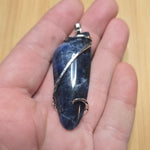 Royal Blue Sodalite Pendant in Sterling Silver