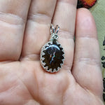 Dazzling Lightning Boulder Opal Pendant in Sterling Silver