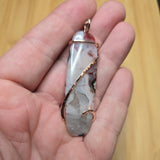 Parallax Agate Pendant in Sterling Silver