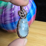 Montana Moss Agate in Copper Pendant