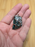 75ct Native Copper Chrysocolla Pendant in Rose Gold Fill