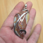 Gemfield Wonderstone Jasper Abstract Pendant in Sterling Silver