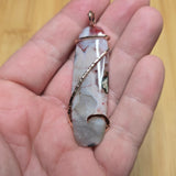 Parallax Agate Pendant in Sterling Silver