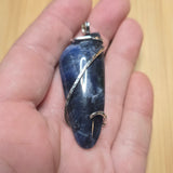 Royal Blue Sodalite Pendant in Sterling Silver