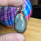 Graveyard Point Agate in Copper Pendant