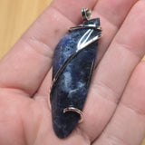 Royal Blue Sodalite Pendant in Sterling Silver